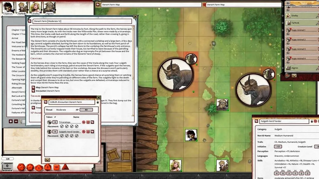 Fantasy Grounds - Pathfinder 2 RPG - Extinction Curse AP 4: Siege of the Dinosaurs Screenshot 1