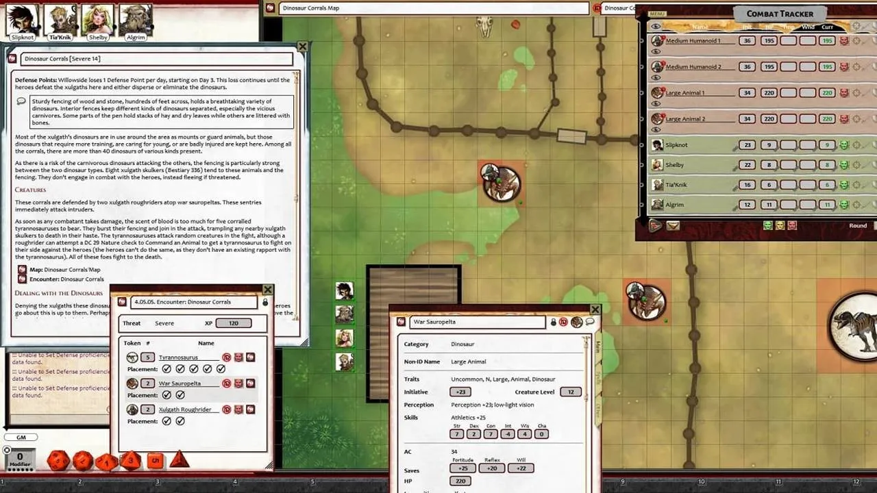 Fantasy Grounds - Pathfinder 2 RPG - Extinction Curse AP 4: Siege of the Dinosaurs Screenshot 6