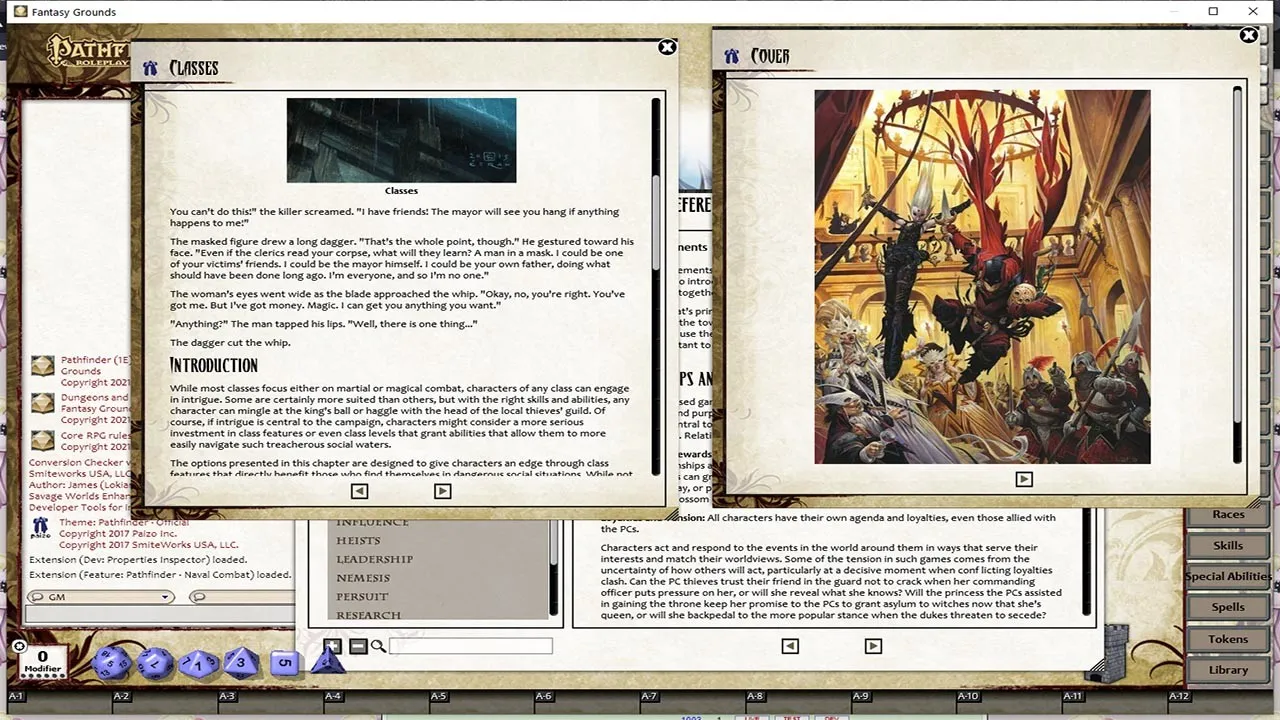 Fantasy Grounds - Pathfinder RPG - Ultimate Intrigue Screenshot 0