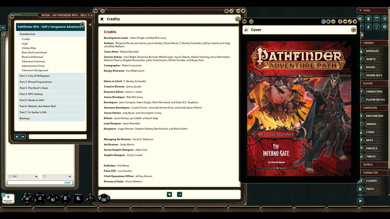 Fantasy Grounds - Pathfinder RPG - Hell's Vengeance AP 3: The Inferno Gate Screenshot 2
