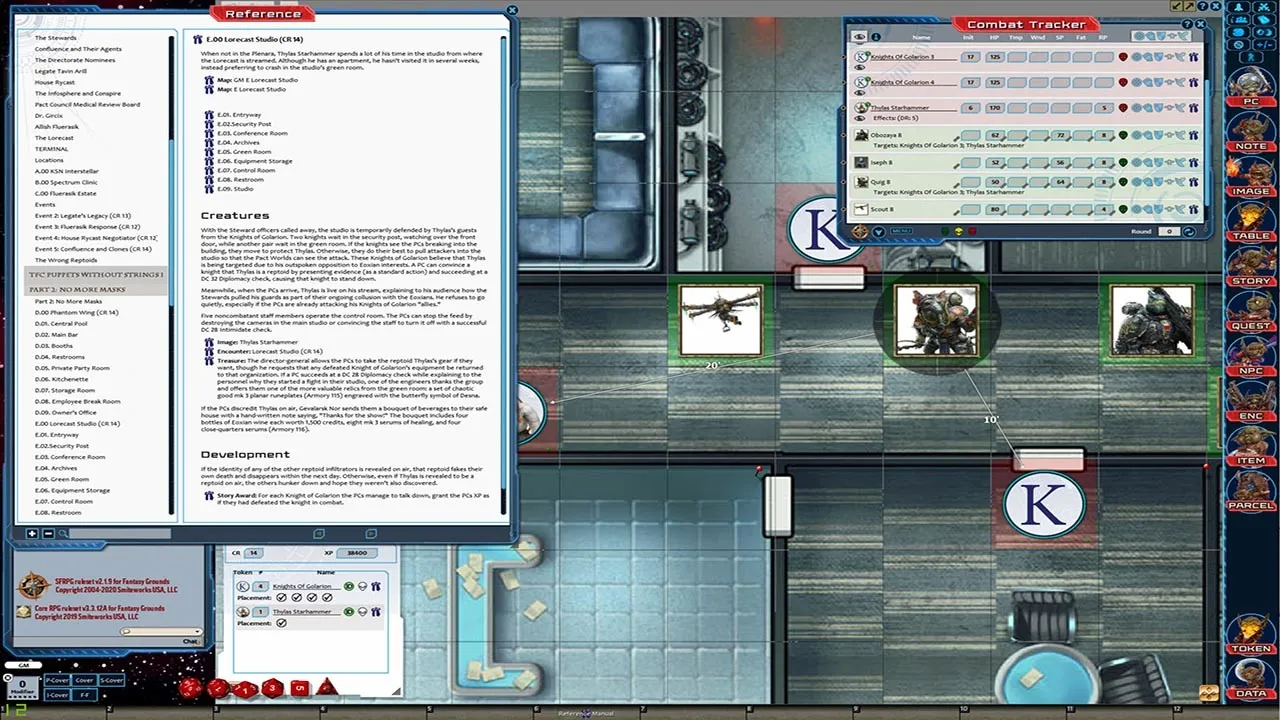 Fantasy Grounds - Starfinder RPG - The Threefold Conspiracy AP 6: Puppets Without Strings Screenshot 2