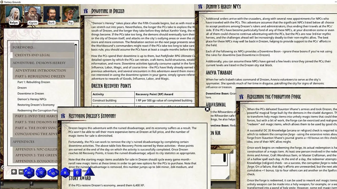 Fantasy Grounds - Pathfinder RPG - Wrath of the Righteous AP 3: Demon's Heresy Screenshot 1
