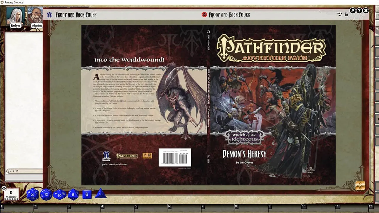 Fantasy Grounds - Pathfinder RPG - Wrath of the Righteous AP 3: Demon's Heresy Screenshot 0