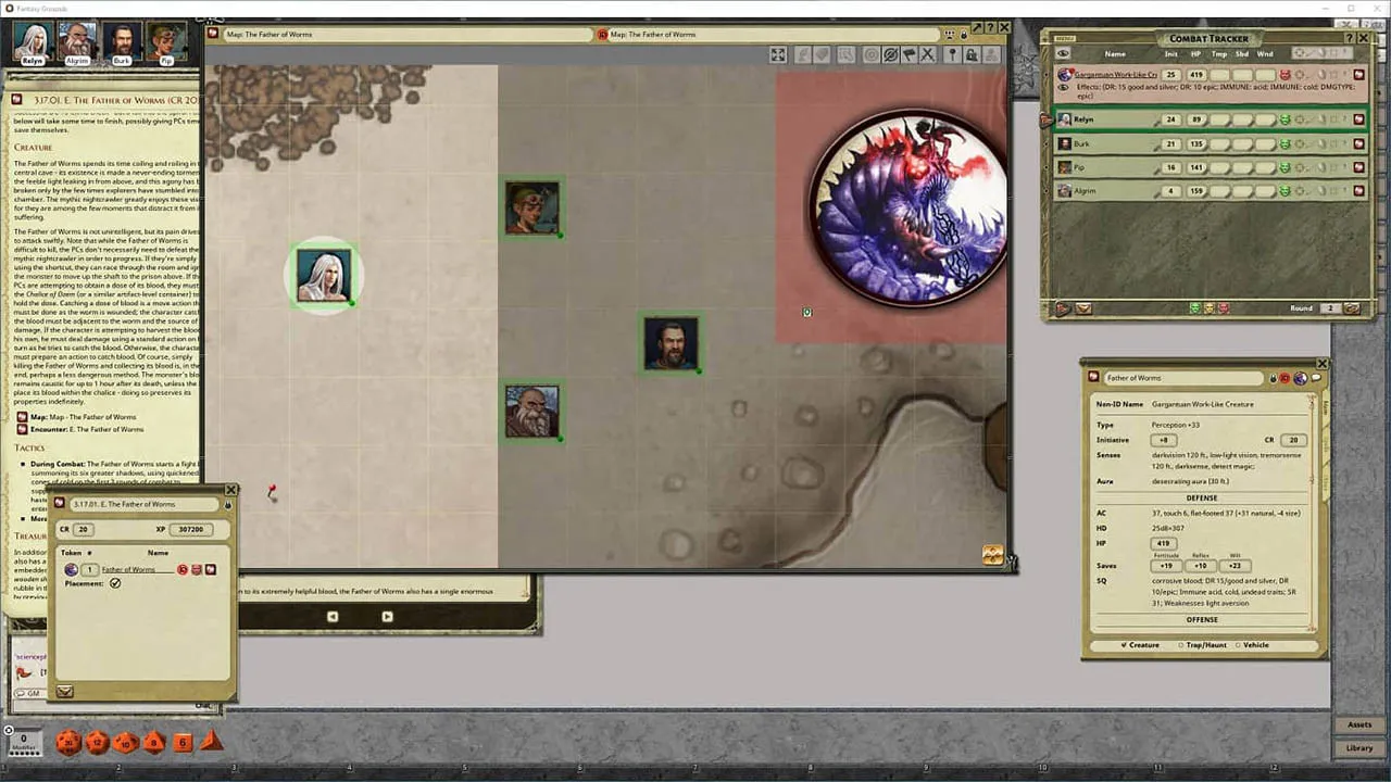 Fantasy Grounds - Pathfinder RPG - Wrath of the Righteous AP 5: Herald of the Ivory Labyrinth Screenshot 3