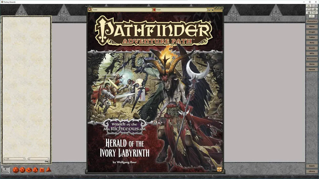 Fantasy Grounds - Pathfinder RPG - Wrath of the Righteous AP 5: Herald of the Ivory Labyrinth Screenshot 0