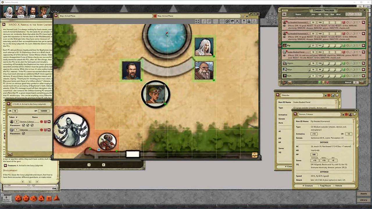 Fantasy Grounds - Pathfinder RPG - Wrath of the Righteous AP 5: Herald of the Ivory Labyrinth Screenshot 2