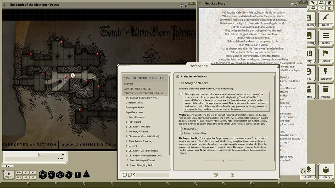 Fantasy Grounds - Tomb of the Kirin-Born Prince Screenshot 0