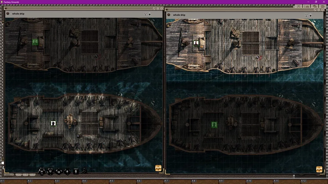 Fantasy Grounds - Black Scrolls Pirate and Ghost Ship (Map Tile Pack) Screenshot 4