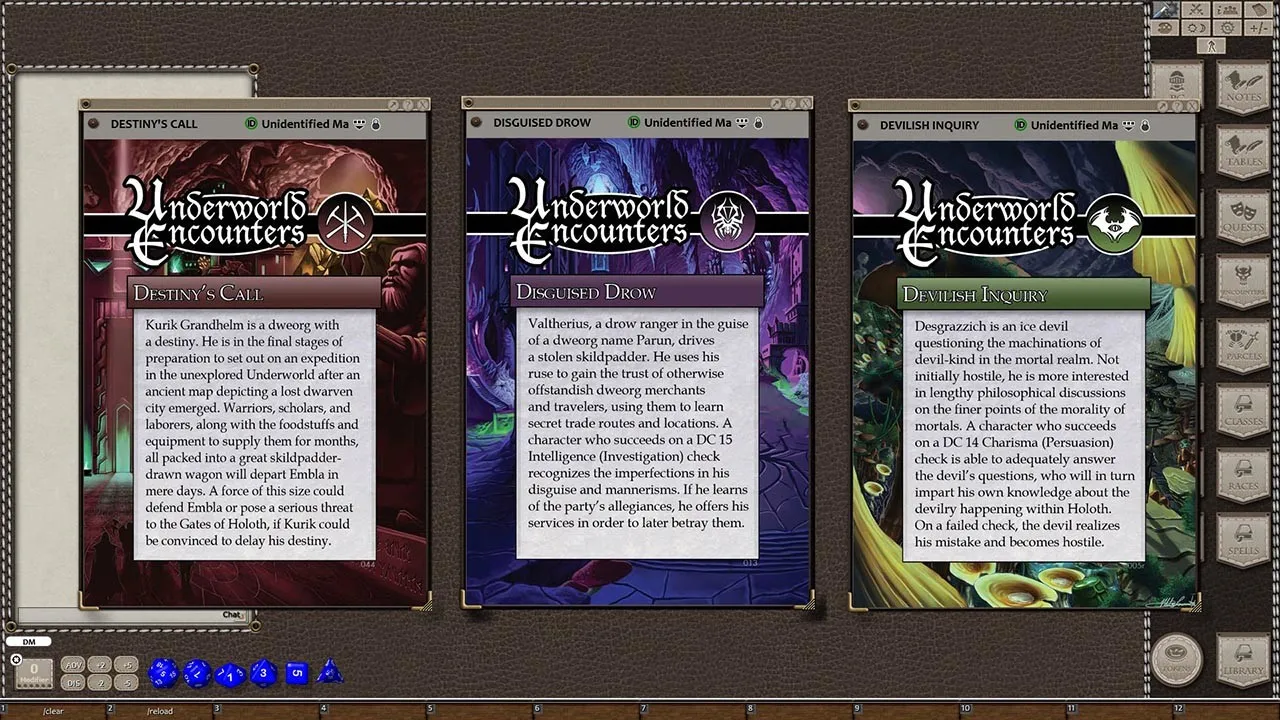 Fantasy Grounds - Rise of the Drow: Underworld Encounters Screenshot 3