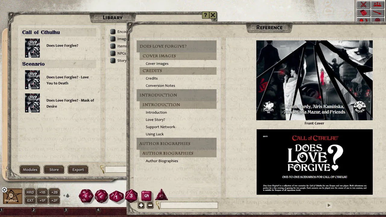 Fantasy Grounds - Does Love Forgive? Screenshot 2