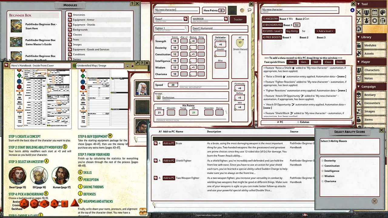 Fantasy Grounds - Pathfinder 2 RPG - Beginner Box Screenshot 3
