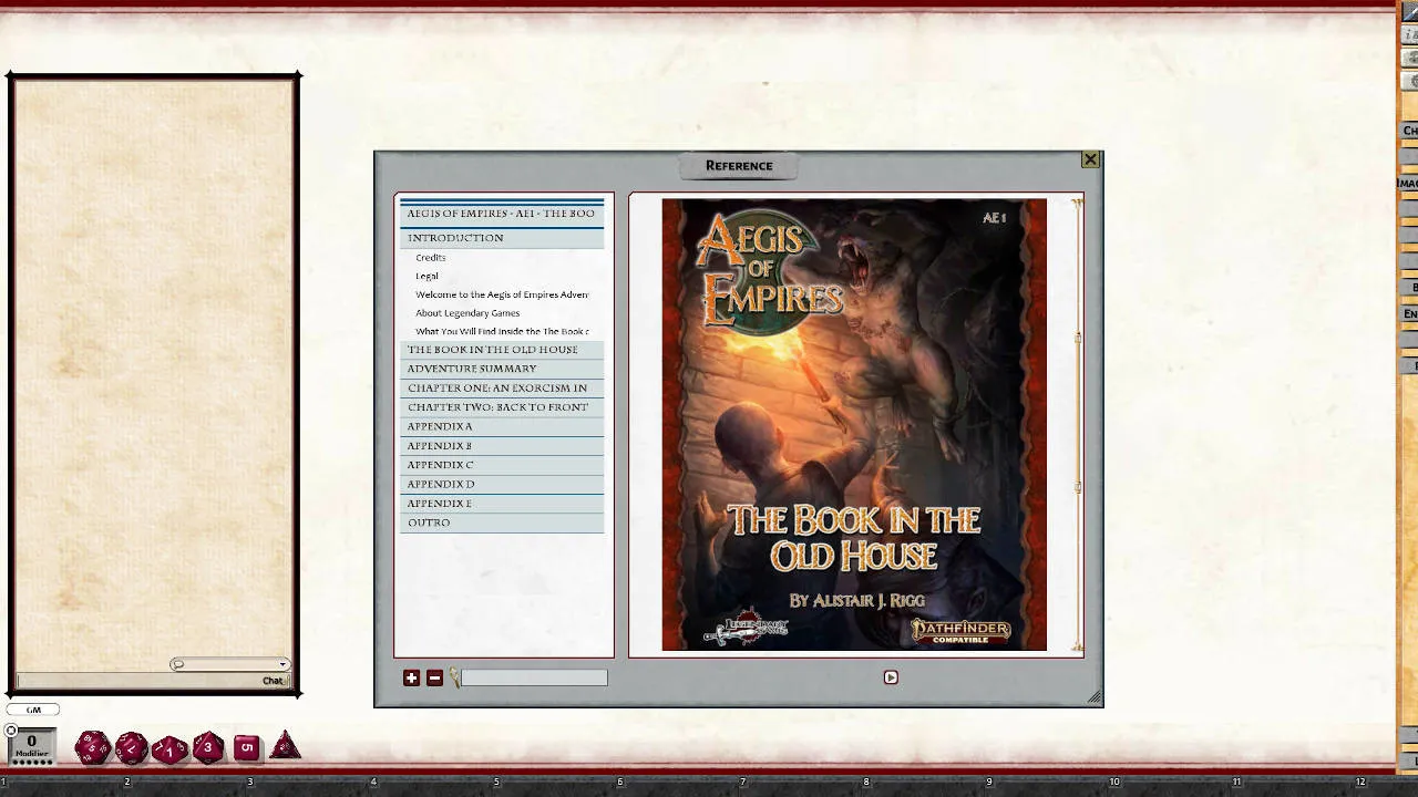 Fantasy Grounds - Aegis of Empires 1: The Book in the Old House Screenshot 1
