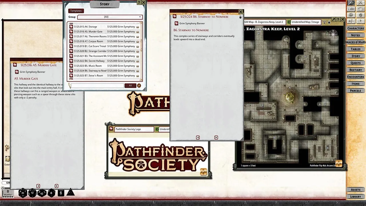 Fantasy Grounds - Pathfinder 2 RPG - Pathfinder Society Scenario #1-25: Grim Symphony Screenshot 2