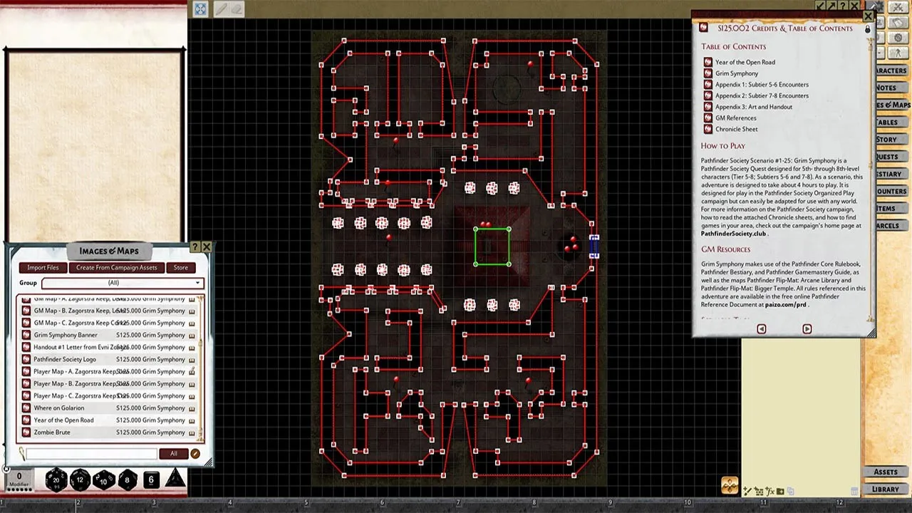 Fantasy Grounds - Pathfinder 2 RPG - Pathfinder Society Scenario #1-25: Grim Symphony Screenshot 4