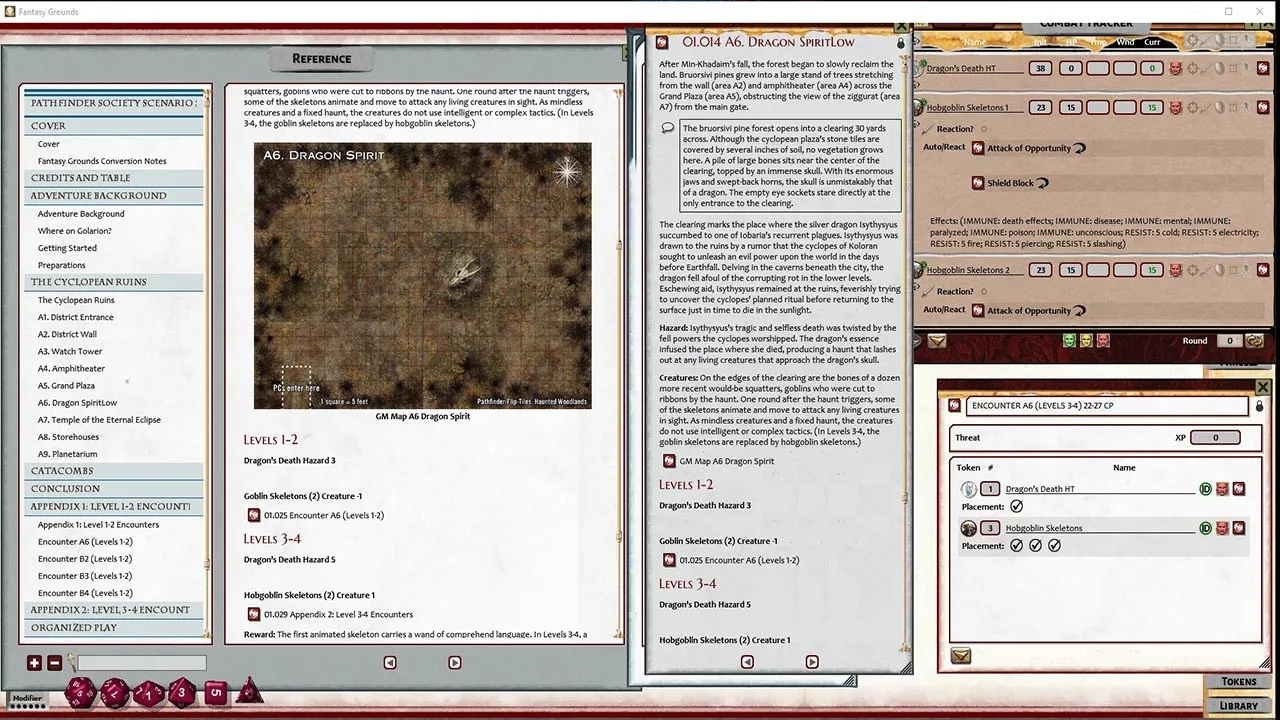 Fantasy Grounds - Pathfinder 2 RPG - Pathfinder Society Scenario #2-01: Citadel of Corruption Screenshot 3