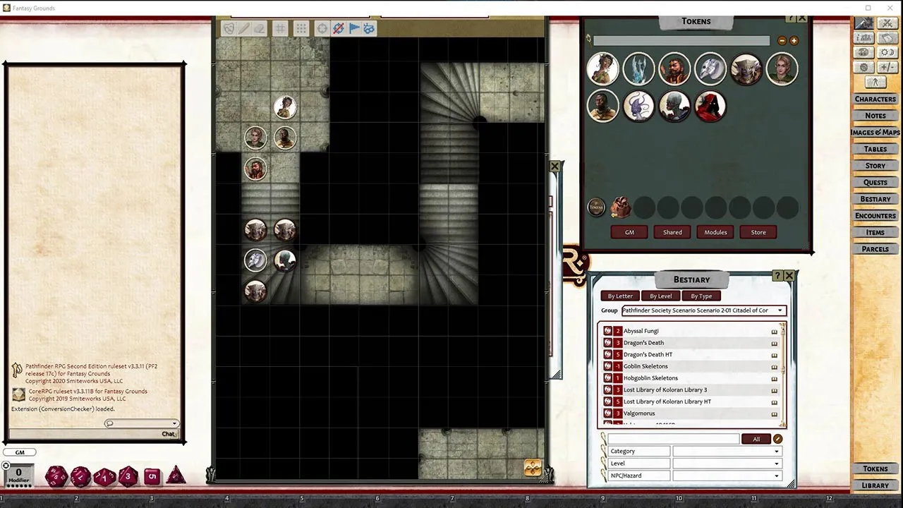 Fantasy Grounds - Pathfinder 2 RPG - Pathfinder Society Scenario #2-01: Citadel of Corruption Screenshot 0
