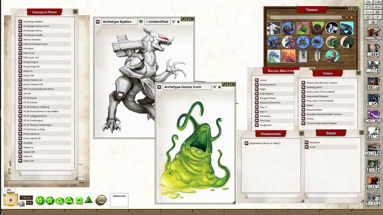 Fantasy Grounds - Dawn of the Daikaiju Screenshot 1