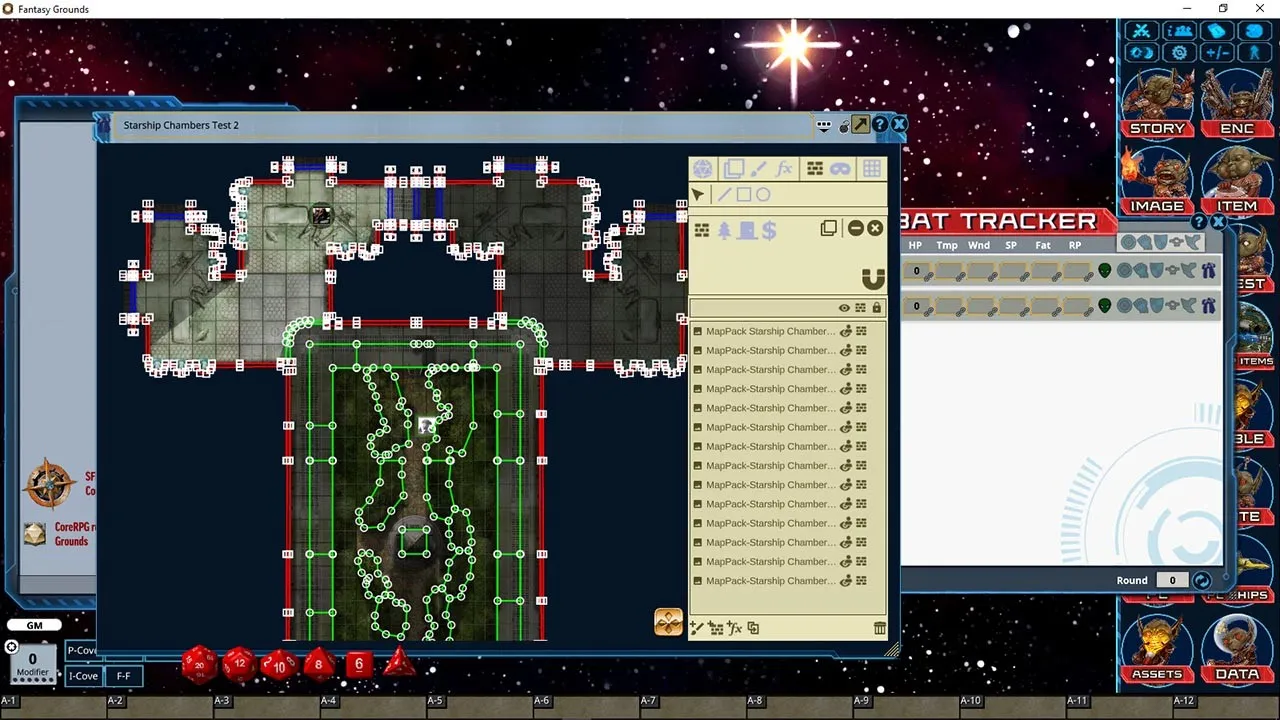 Fantasy Grounds - Pathfinder Map Pack: Starship Chambers Screenshot 5