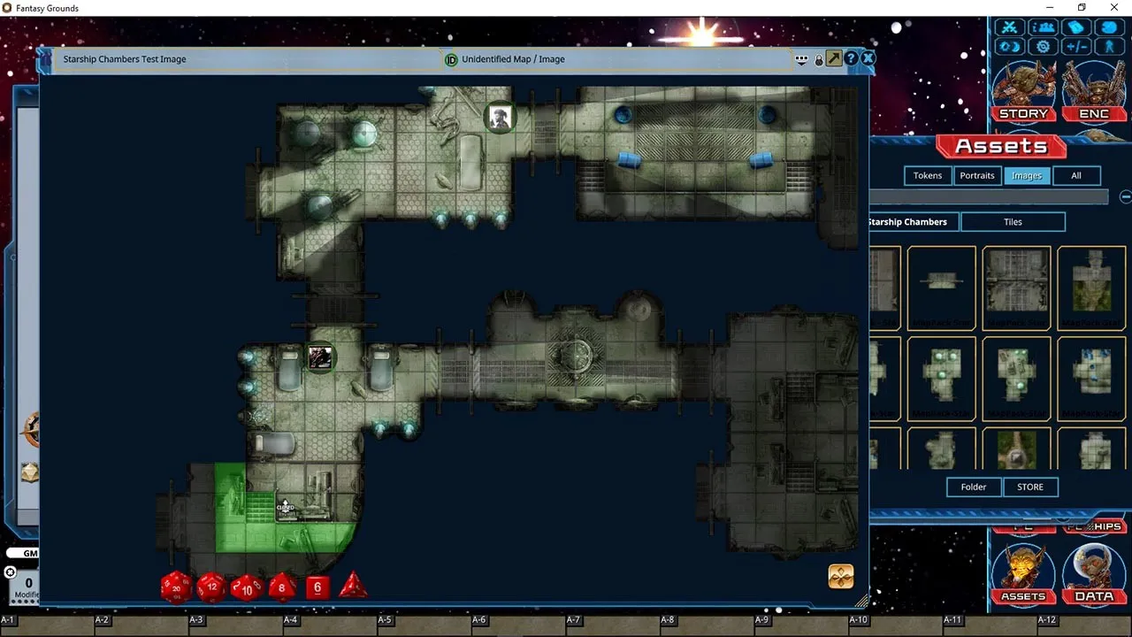 Fantasy Grounds - Pathfinder Map Pack: Starship Chambers Screenshot 2