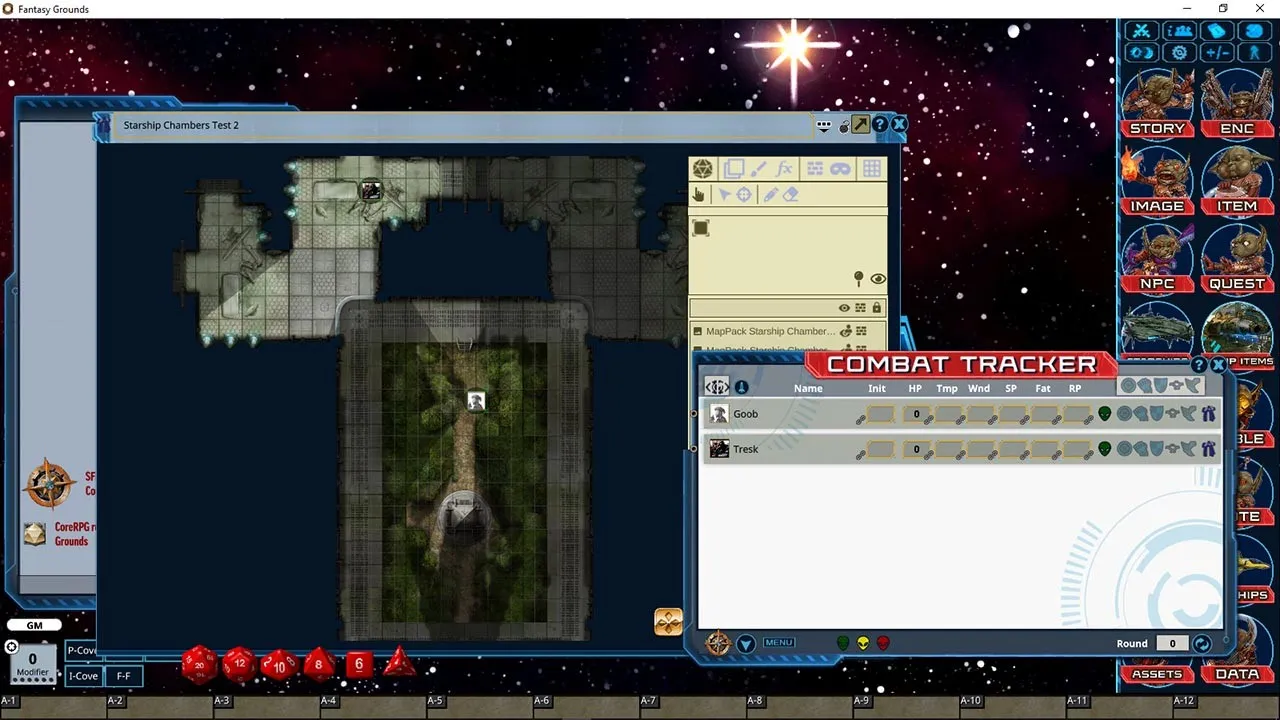 Fantasy Grounds - Pathfinder Map Pack: Starship Chambers Screenshot 3