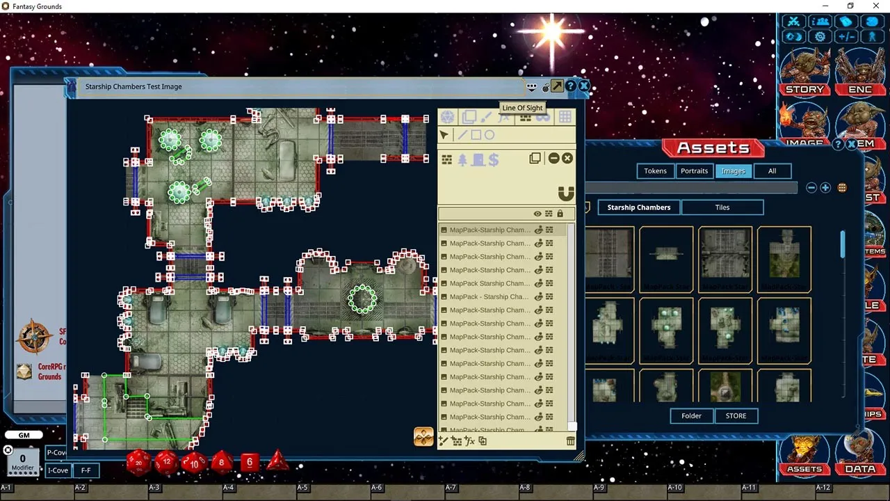 Fantasy Grounds - Pathfinder Map Pack: Starship Chambers Screenshot 6