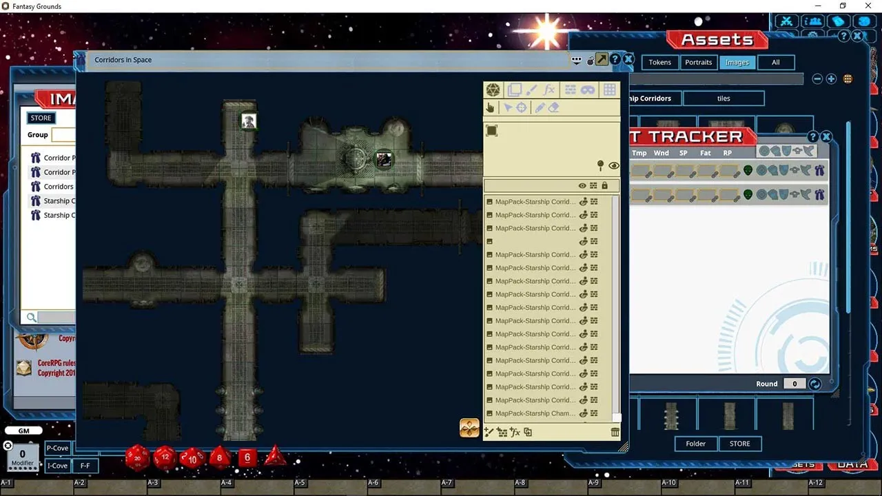 Fantasy Grounds - Pathfinder Map Pack: Starship Corridors Screenshot 4
