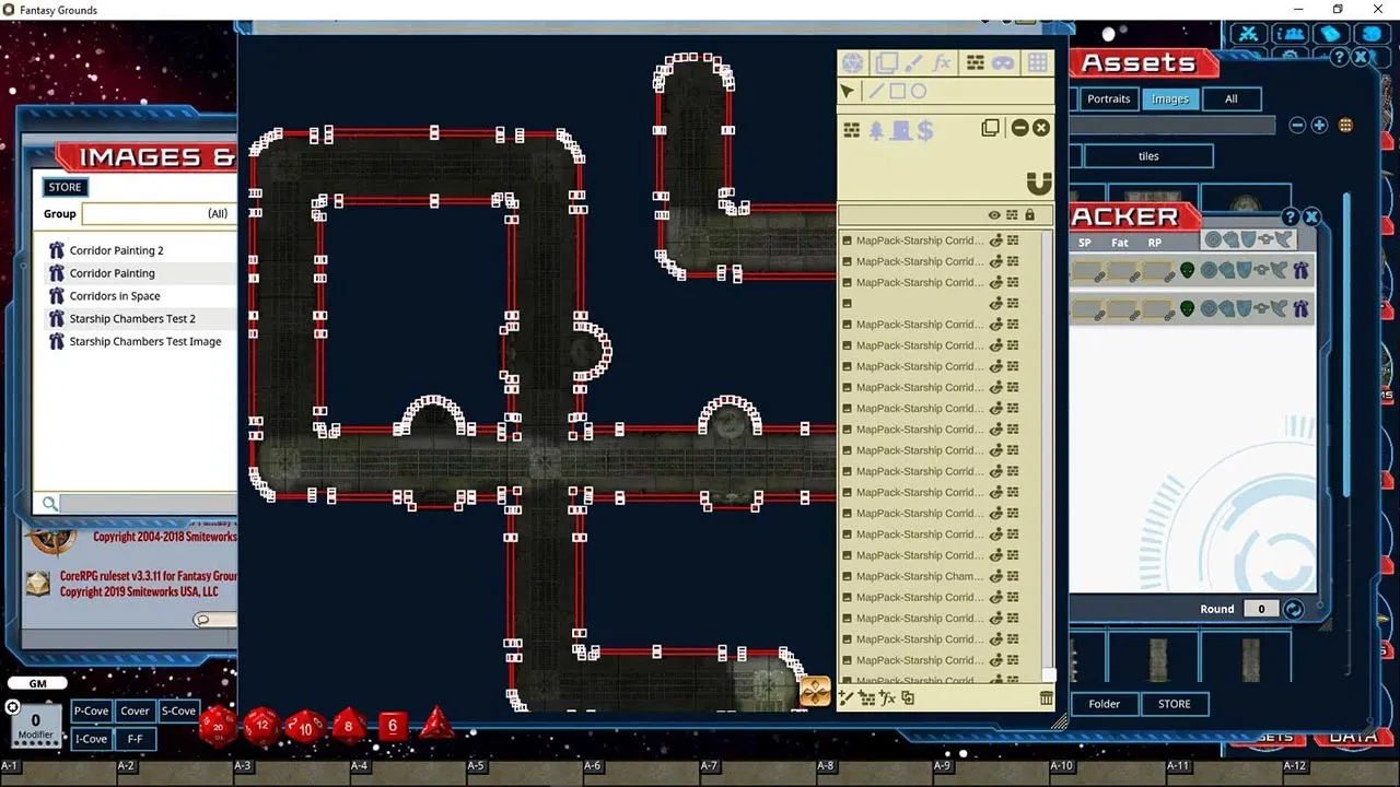 Fantasy Grounds - Pathfinder Map Pack: Starship Corridors Screenshot 3