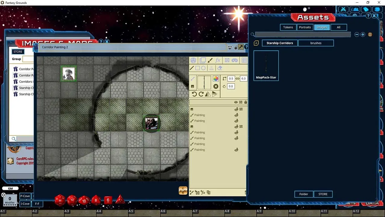 Fantasy Grounds - Pathfinder Map Pack: Starship Corridors Screenshot 5