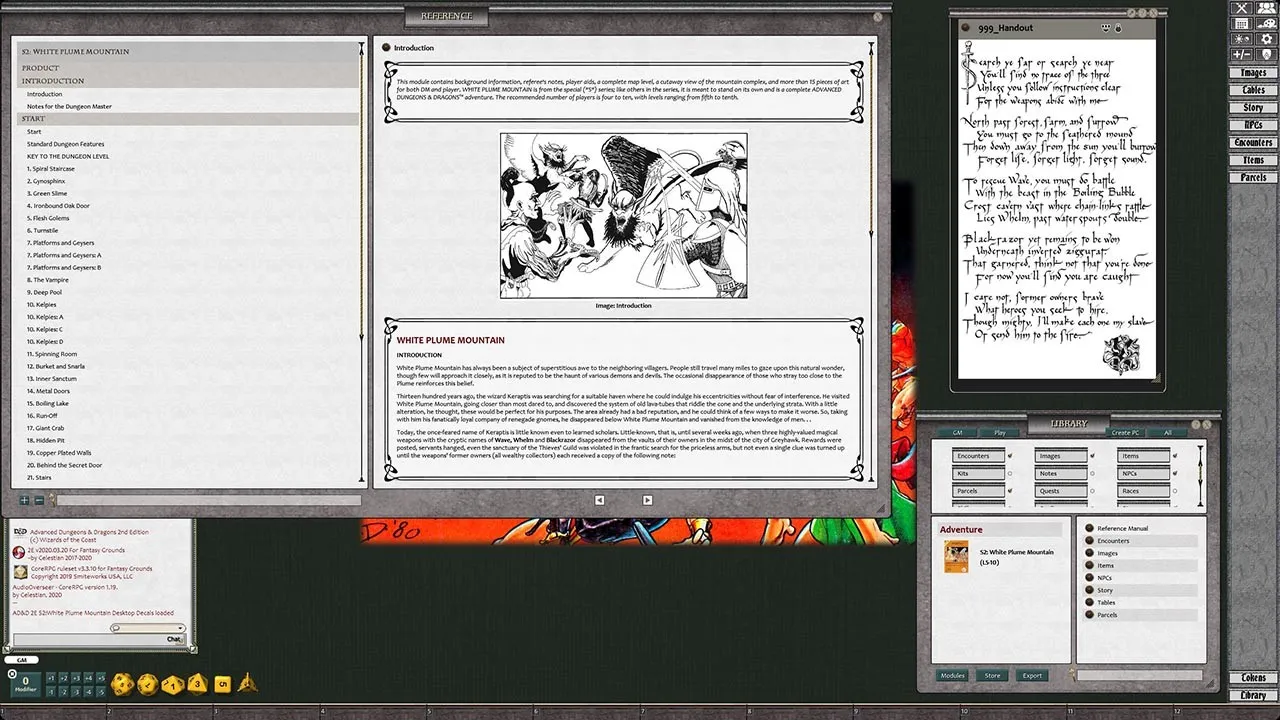 Fantasy Grounds - D&D Classics: S2 White Plume Mountain (1E) Screenshot 5