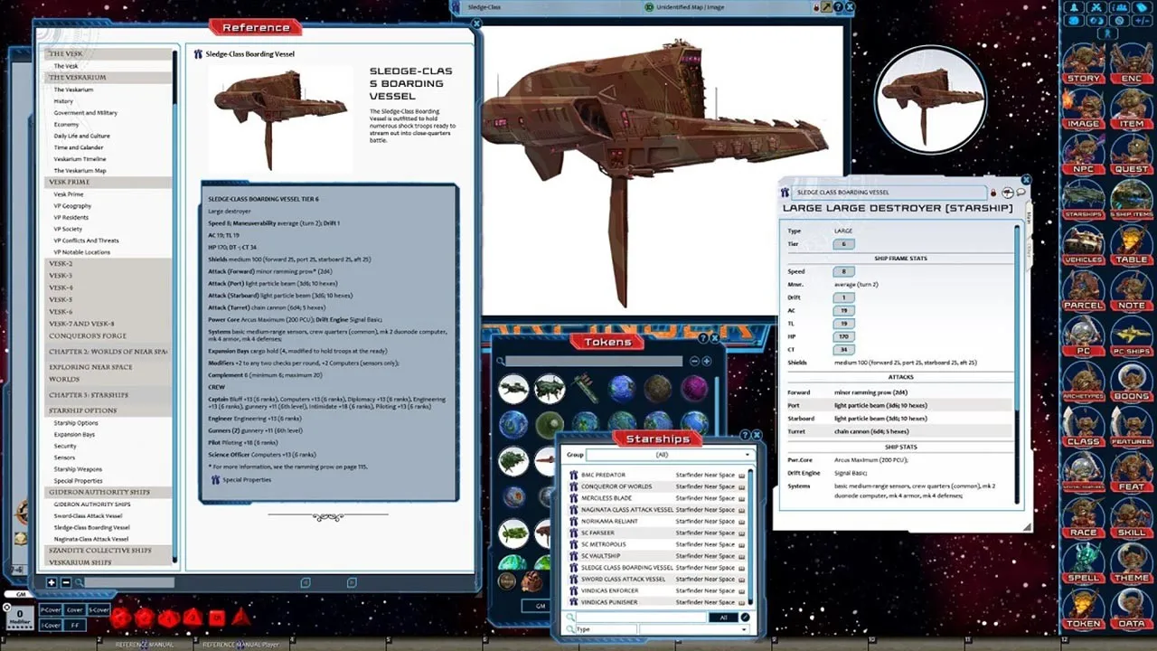 Fantasy Grounds - Starfinder RPG - Near Space Screenshot 2