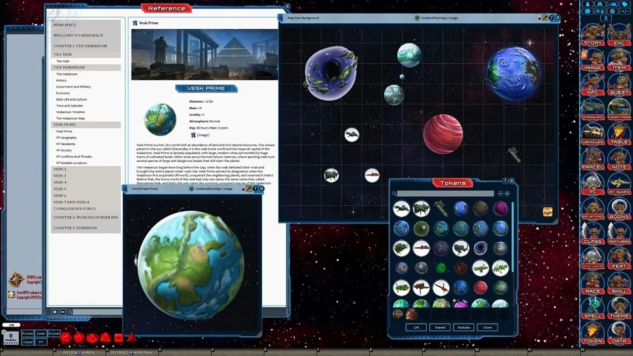 Fantasy Grounds - Starfinder RPG - Near Space Screenshot 1