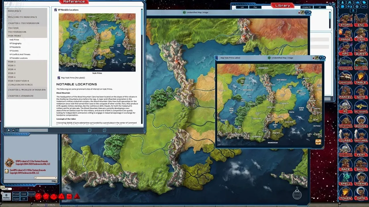 Fantasy Grounds - Starfinder RPG - Near Space Screenshot 3