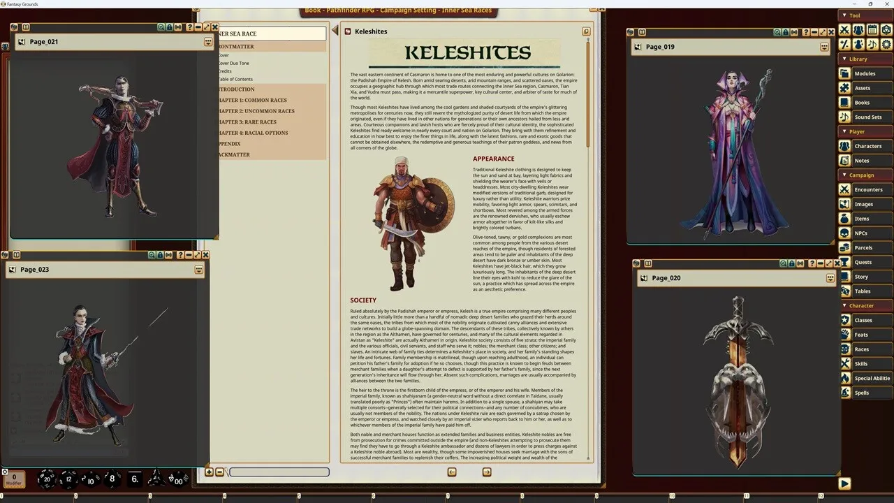Fantasy Grounds - Pathfinder RPG - Campaign Setting: Inner Sea Races Screenshot 0