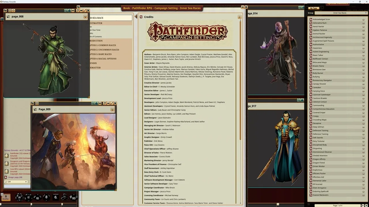 Fantasy Grounds - Pathfinder RPG - Campaign Setting: Inner Sea Races Screenshot 1