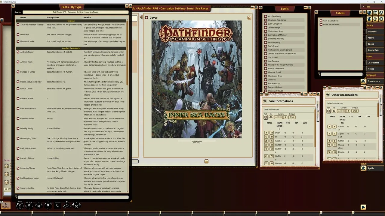 Fantasy Grounds - Pathfinder RPG - Campaign Setting: Inner Sea Races Screenshot 2