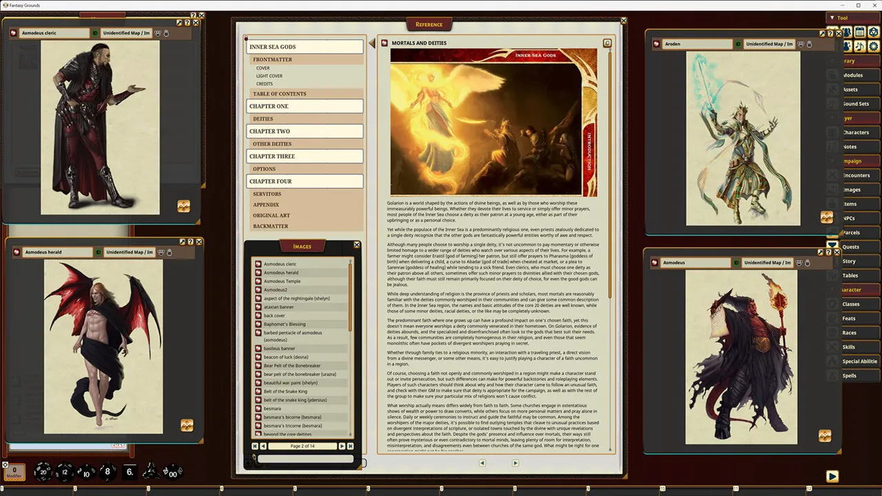 Fantasy Grounds - Pathfinder RPG - Campaign Setting: Inner Sea Gods Screenshot 2