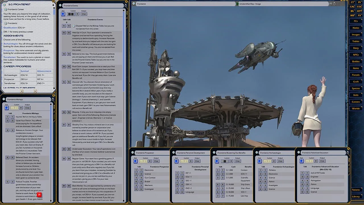 Fantasy Grounds - Foreven Worlds: Careers Beyond the Claw Screenshot 3