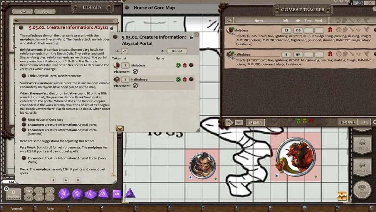Fantasy Grounds - D&D Adventurers League 09-19 Fang and Claw Screenshot 4