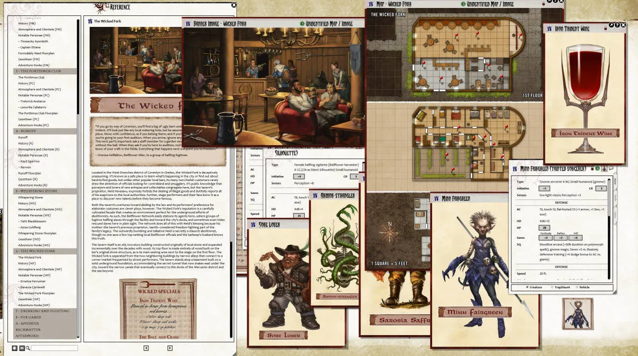 Fantasy Grounds - Pathfinder RPG - Campaign Setting: Inner Sea Taverns Screenshot 3