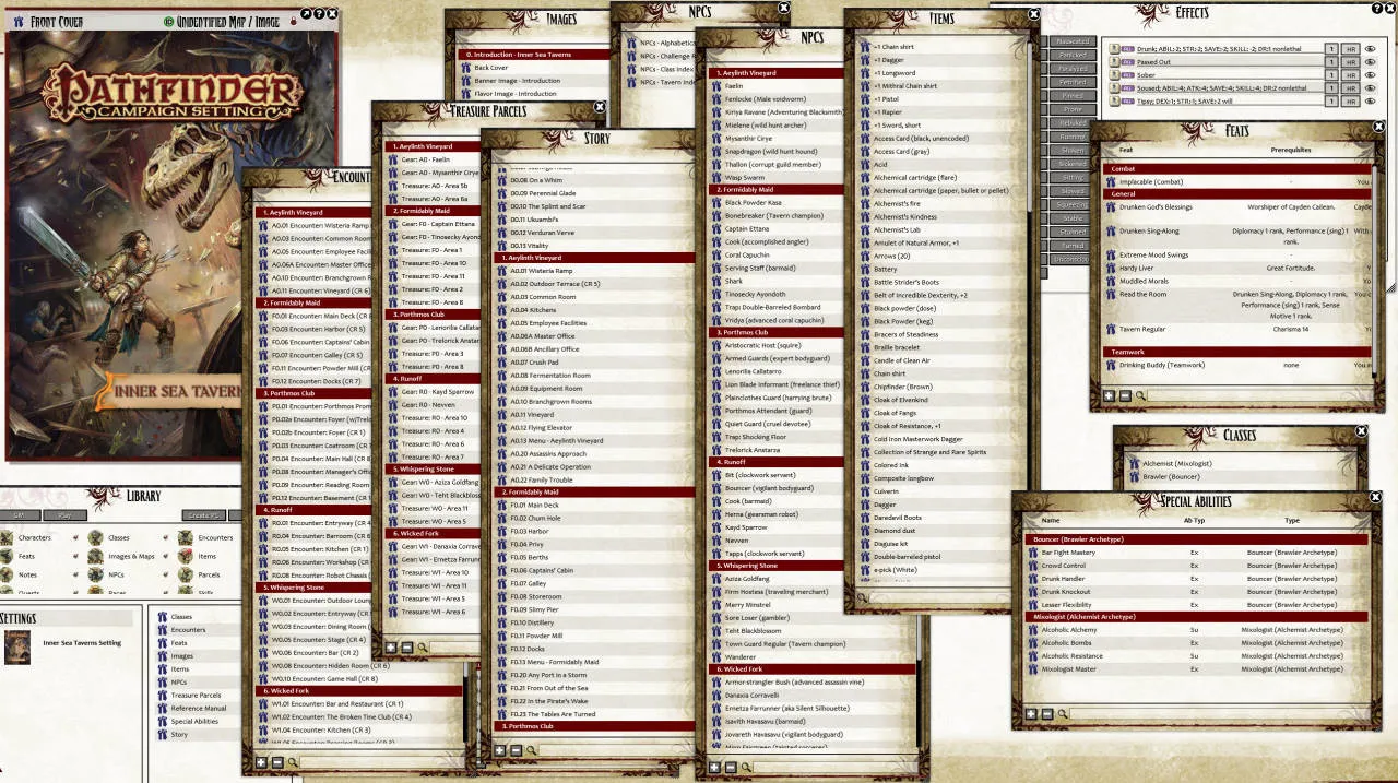 Fantasy Grounds - Pathfinder RPG - Campaign Setting: Inner Sea Taverns Screenshot 0