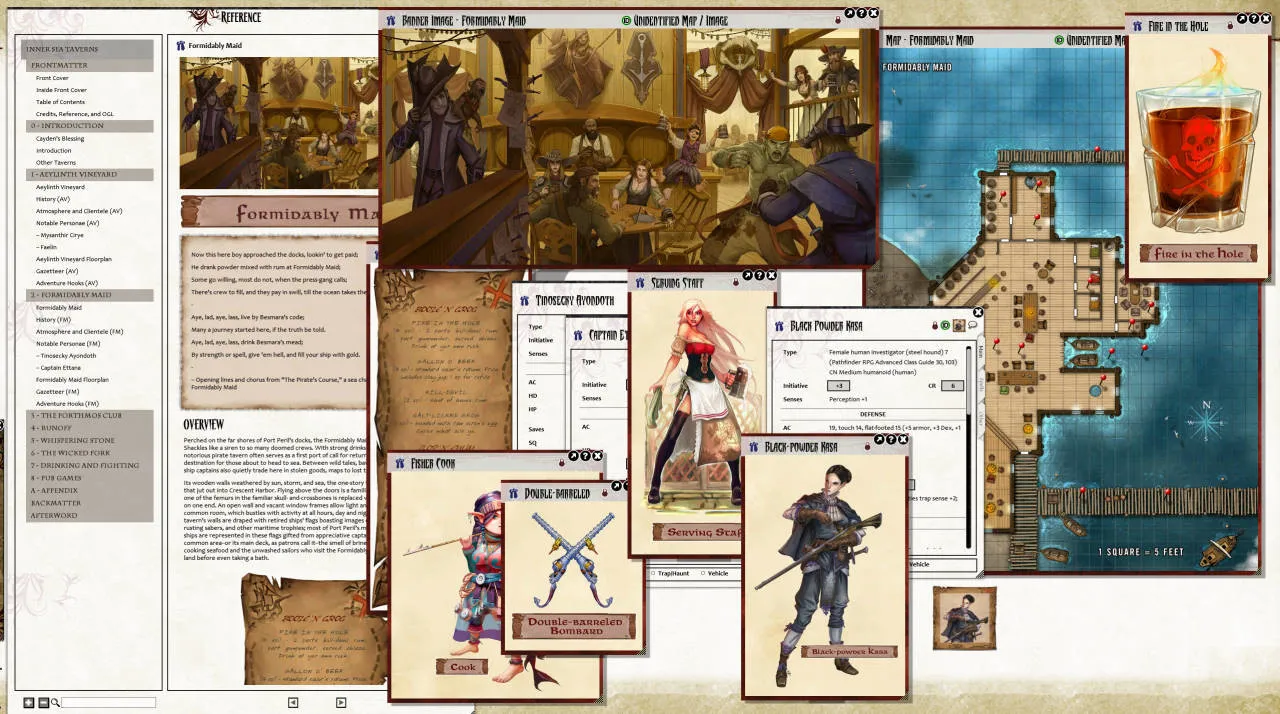 Fantasy Grounds - Pathfinder RPG - Campaign Setting: Inner Sea Taverns Screenshot 6
