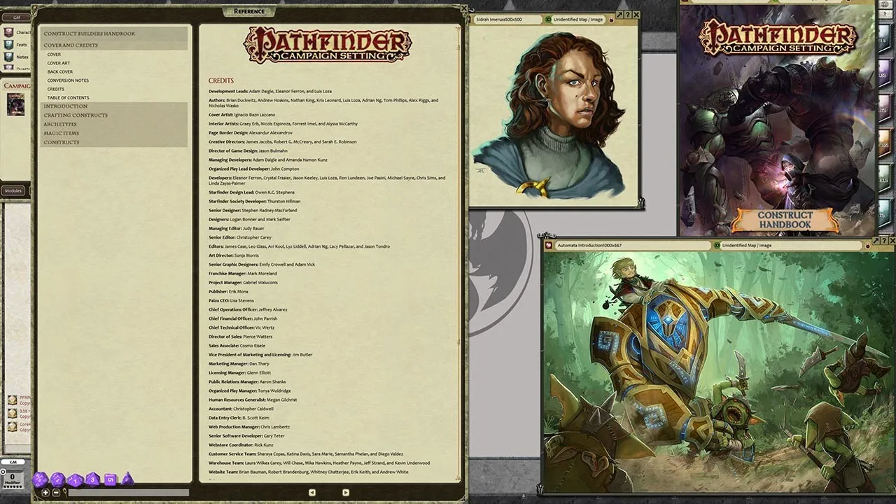Fantasy Grounds - Pathfinder RPG - Campaign Setting: Construct Handbook Screenshot 0