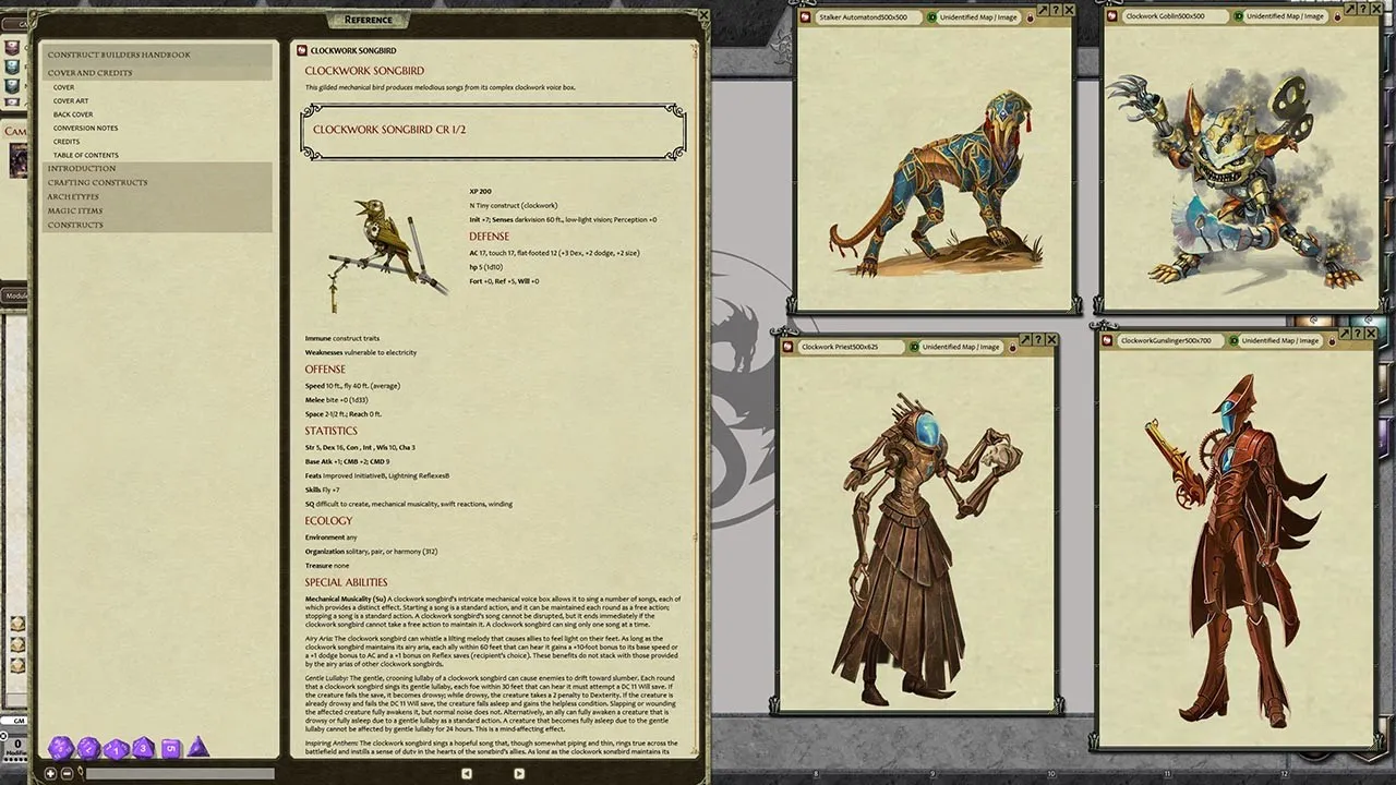 Fantasy Grounds - Pathfinder RPG - Campaign Setting: Construct Handbook Screenshot 4