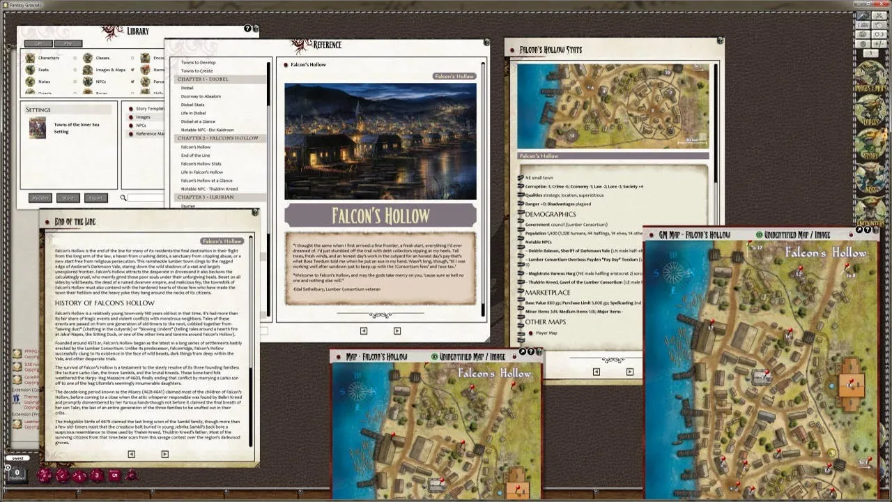 Fantasy Grounds - Pathfinder RPG - Campaign Setting: Towns of the Inner Sea Screenshot 1
