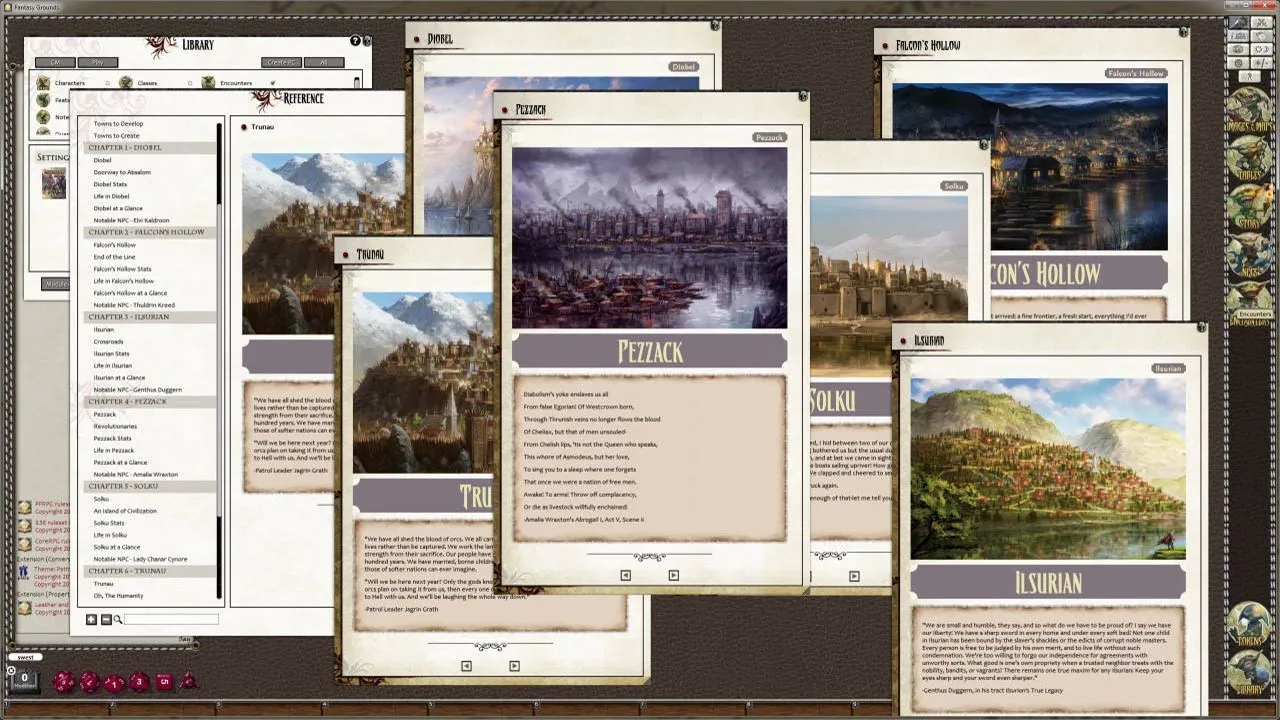 Fantasy Grounds - Pathfinder RPG - Campaign Setting: Towns of the Inner Sea Screenshot 3