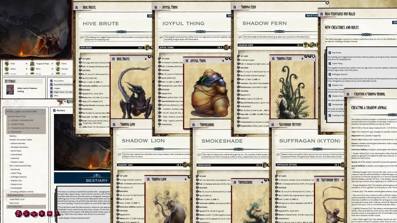 Fantasy Grounds - Pathfinder RPG - Campaign Setting: Nidal, Land of Shadows Screenshot 6