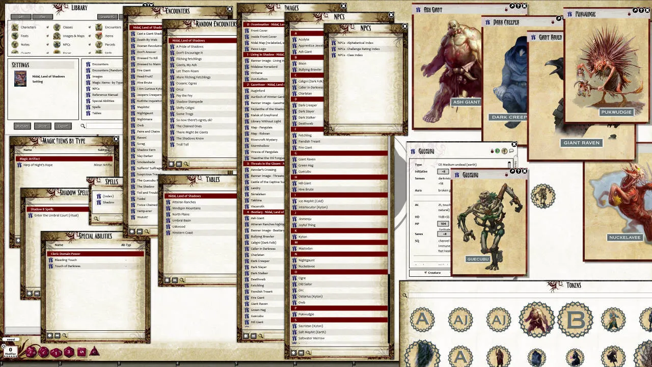Fantasy Grounds - Pathfinder RPG - Campaign Setting: Nidal, Land of Shadows Screenshot 0