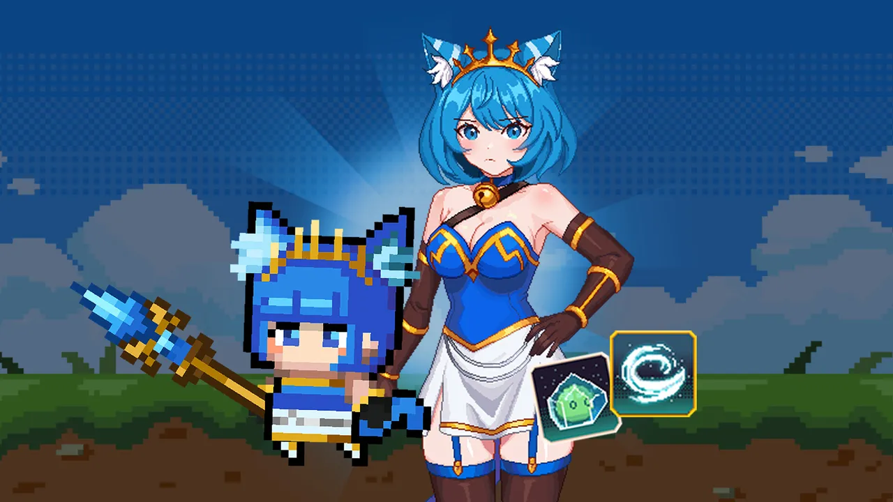 Slime Tempest - "Catgirl Survivor" Character Unlocked! "Akane" & "Koro" Screenshot 1