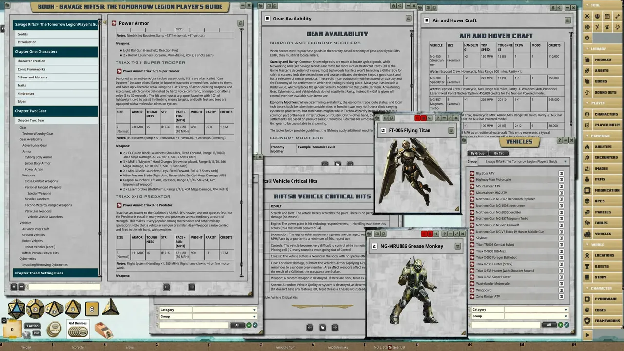 Fantasy Grounds - Rifts®: The Tomorrow Legion Player’s Guide Screenshot 2