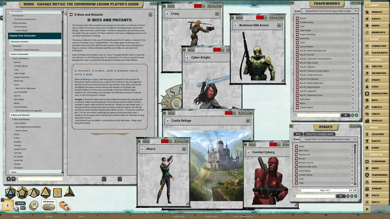 Fantasy Grounds - Rifts®: The Tomorrow Legion Player’s Guide Screenshot 4